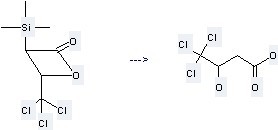 The Butanoic acid,4,4,4-trichloro-3-hydroxy- can be obtained by 4-Trichloromethyl-3-trimethylsilanyl-oxetan-2-one.